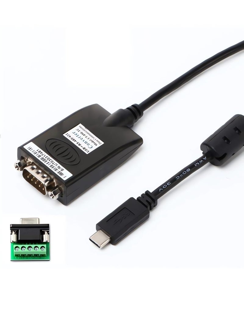 UOTEK UTEK UT-890-TC USB Type-C to RS-485/422 Serial Converter with ESD Protection - Image 1